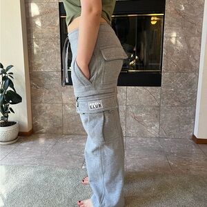 Gray Women's Pro Club  Cargo Pants